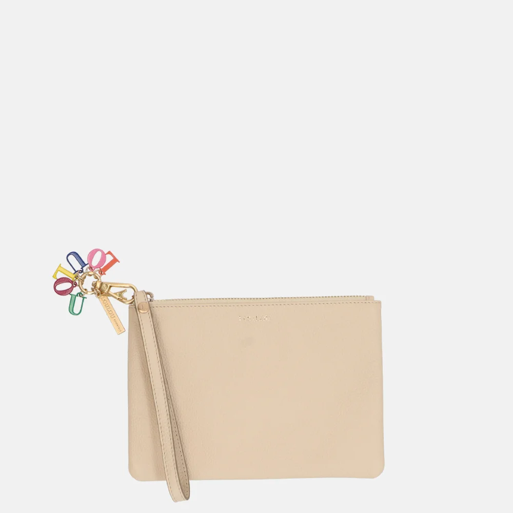 Loulou Essentiels Julie clutch beige